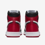 Air Jordan 1 WMNS “Satin Black Toe” Black/Red Satin High-Top Sneakers