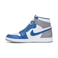 Air Jordan 1 High OG “True Blue” DZ5485-410 Limited Edition Classic White Blue Grey Premium Leather Basketball Shoes