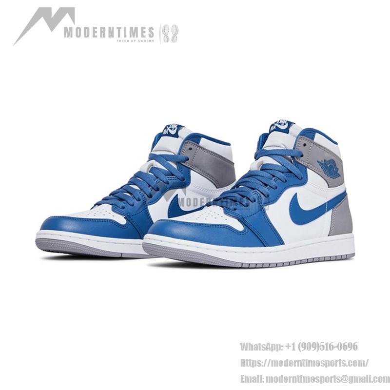 Air Jordan 1 High OG “True Blue” DZ5485-410 Limited Edition Classic White Blue Grey Premium Leather Basketball Shoes