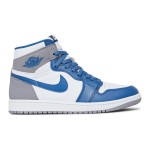 Air Jordan 1 High OG “True Blue” DZ5485-410 Limited Edition Classic White Blue Grey Premium Leather Basketball Shoes