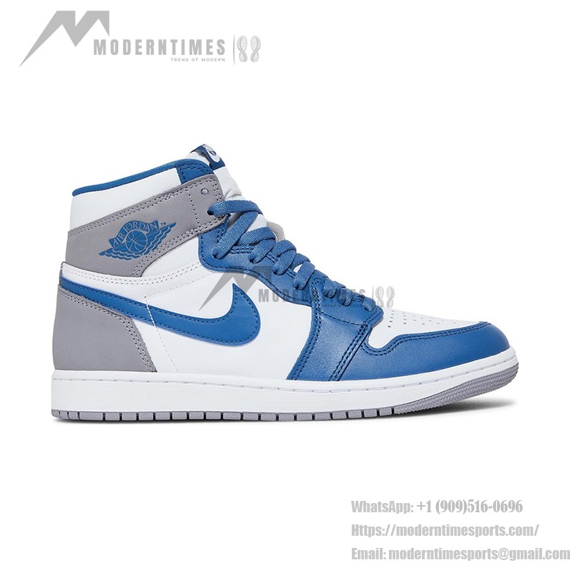 Air Jordan 1 High OG “True Blue” DZ5485-410 Limited Edition Classic White Blue Grey Premium Leather Basketball Shoes