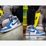 Air Jordan 1 High OG “True Blue” DZ5485-410 Limited Edition Classic White Blue Grey Premium Leather Basketball Shoes