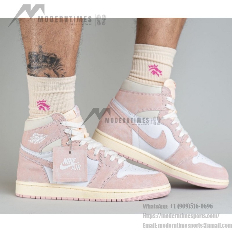 Air Jordan 1 High OG WMNS “Washed Pink” Women's Vintage Pink Basketball Shoes