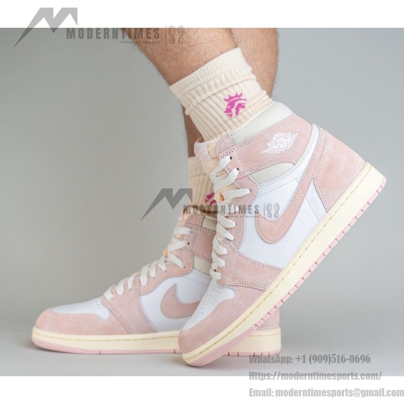 Air Jordan 1 High OG WMNS “Washed Pink” Women's Vintage Pink Basketball Shoes