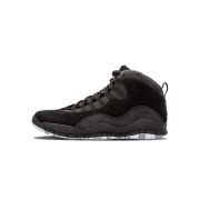 Air Jordan 10 “Stealth” 310805-003 Classic Basketball Sneakers - Matte Black with Grey Accents