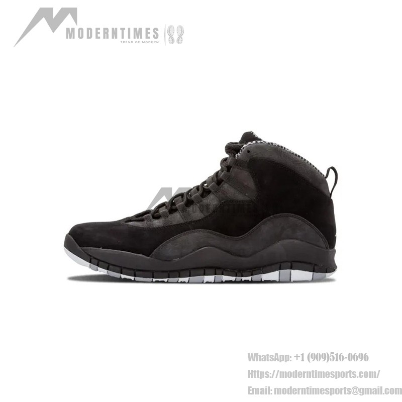 Air Jordan 10 “Stealth” 310805-003 - マットブラックとグレーアクセント