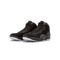 Air Jordan 10 “Stealth” 310805-003 Classic Basketball Sneakers - Matte Black with Grey Accents