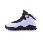 Air Jordan 10 Double Nickel 310806-102 - #45번 헌정 흰색, 검정, 빨강