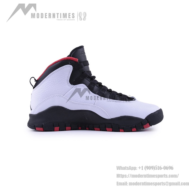 Air Jordan 10 Double Nickel 310806-102 - #45번 헌정 흰색, 검정, 빨강