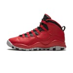 Air Jordan 10 Retro “Bulls Over Broadway” 705179-601 - Red, Black & Grey Speckled Sole