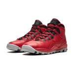 Air Jordan 10 Retro “Bulls Over Broadway” 705179-601 - 빨강, 검정 & 회색 스플래시 밑창