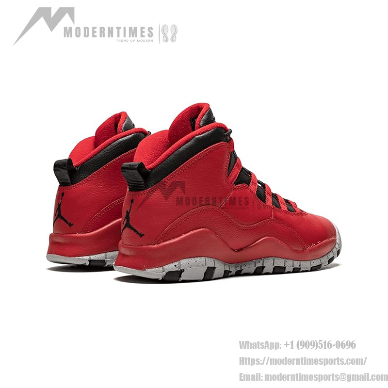 Air Jordan 10 Retro “Bulls Over Broadway” 705179-601 - 빨강, 검정 & 회색 스플래시 밑창