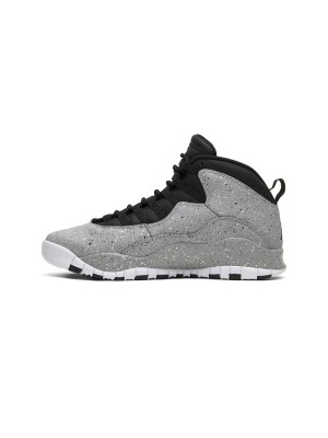 Air Jordan 10 Retro “Cement” 310805-062 Classic Basketball Sneakers - Cement Grey Speckled Design