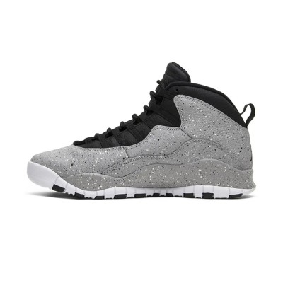 Air Jordan 10 Retro “Cement” 310805-062 Classic Basketball Sneakers - Cement Grey Speckled Design