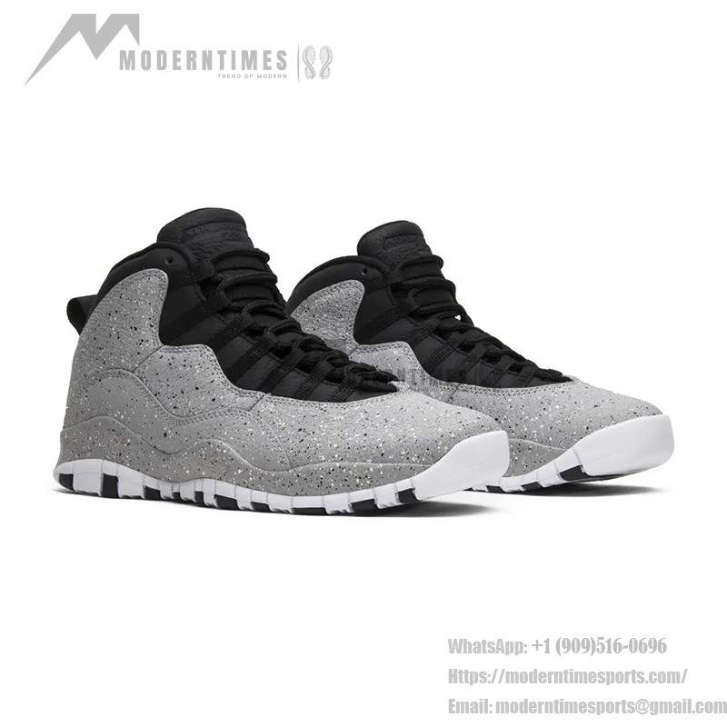 Air Jordan 10 Retro “Cement” 310805-062 - Cement Grey Speckled Design