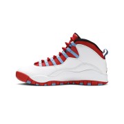 Air Jordan 10 Retro “City Pack Chicago” 310805-114 Klassische Basketball-Sneaker - Weiß, Rot & Blau Hommage an Chicago