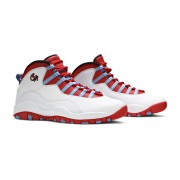 Air Jordan 10 Retro “City Pack Chicago” 310805-114 Klassische Basketball-Sneaker - Weiß, Rot & Blau Hommage an Chicago