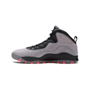 Air Jordan 10 Retro “Cool Grey” 310805-023 Classic Basketball Sneakers - Cool Grey with Red & Black Accents