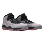 Air Jordan 10 Retro “Cool Grey” 310805-023 - Cool Grau mit Roten & Schwarzen Akzenten