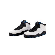 Air Jordan 10 Retro “Orlando” 310805-108 Klassische Basketball-Sneaker - Weiß, Schwarz & Blau Orlando-inspiriertes Design