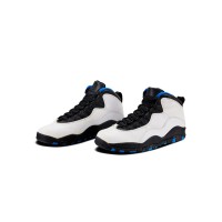 Air Jordan 10 Retro “Orlando” 310805-108 Klassische Basketball-Sneaker - Weiß, Schwarz & Blau Orlando-inspiriertes Design