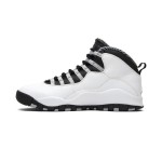 Air Jordan 10 Retro “Steel” 310805-103 - Weiß, Schwarz & Grau Minimalistisches Design