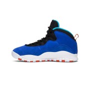 Air Jordan 10 Retro “Tinker” 310805-408 Classic Basketball Sneakers - Vibrant Blue with Orange & Green Tinker-Inspired Design