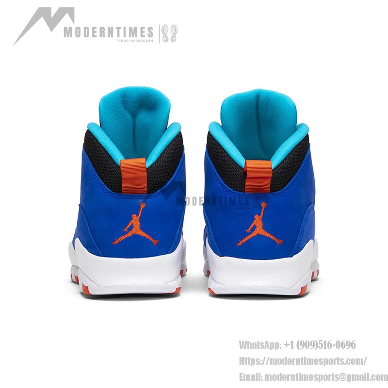 Air Jordan 10 Retro “Tinker” 310805-408 - Vibrant Blue with Orange & Green Tinker-Inspired Design