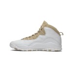 Air Jordan 10 Retro “White/Beige” 819955-100 - Elegant White & Beige Design