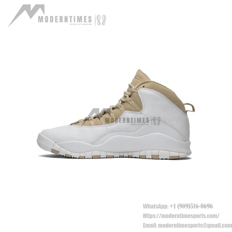 Air Jordan 10 Retro “Weiß/Beige” 819955-100 - Elegantes Weiß & Beige Design