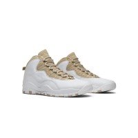 Air Jordan 10 Retro “Weiß/Beige” 819955-100 Klassische Basketball-Sneaker - Elegantes Weiß & Beige Design