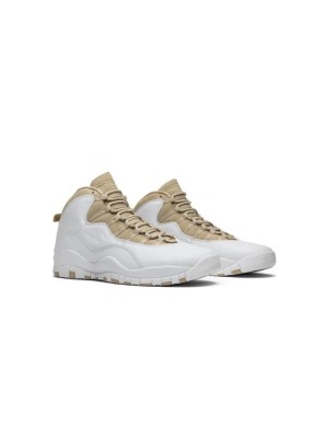 Air Jordan 10 Retro “Weiß/Beige” 819955-100 Klassische Basketball-Sneaker - Elegantes Weiß & Beige Design