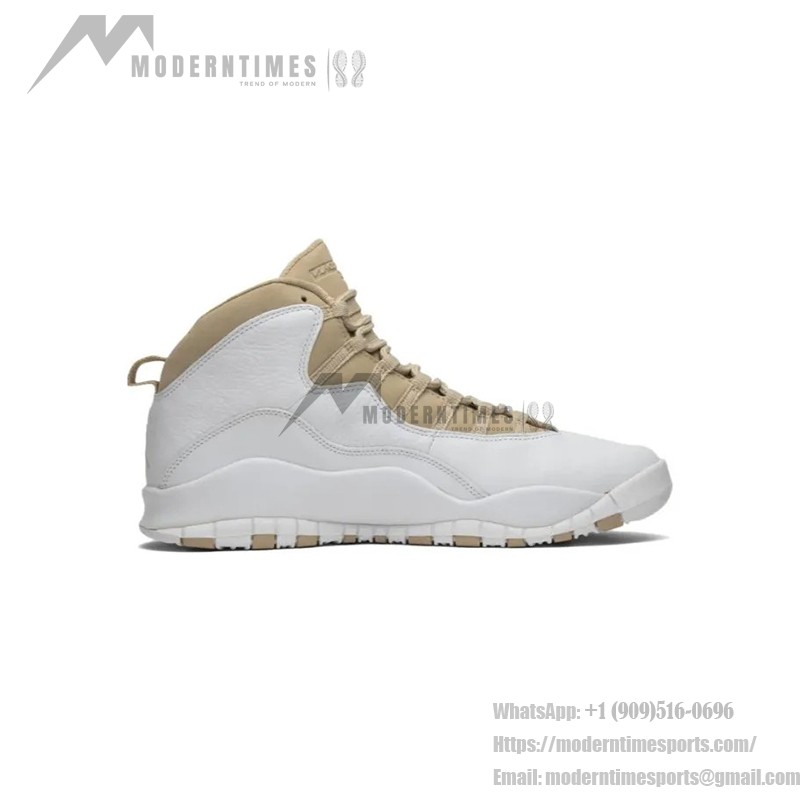 Air Jordan 10 Retro “White/Beige” 819955-100 - Elegant White & Beige Design