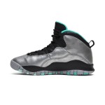 Air Jordan 10 Retro “Lady Liberty” 705179-045 - メタリックグレーとミントグリーンデザイン