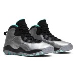 Air Jordan 10 Retro “Lady Liberty” 705179-045 - Metallic-Grau und Mintgrünes Design