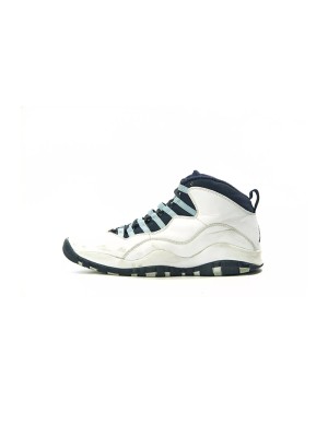 Air Jordan 10 Retro “Rio” 310806-019 Klassische Basketball-Sneaker - Weiß-Blau Hommage an Rio