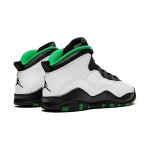 Air Jordan 10 Retro (Big Kids) 310806-137 - White, Black & Green Design