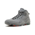 Air Jordan 10 Retro “Cool Grey” (Men's) 310805-022 - Cool Grey with Multicolor Sole Accents