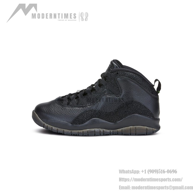 Air Jordan 10 Retro OVO “Black” 819955-030 - 올블랙 럭셔리 디자인