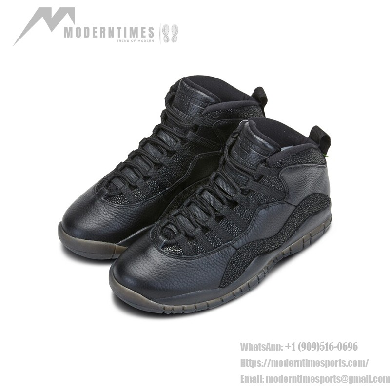 Air Jordan 10 Retro OVO “Black” 819955-030 - 올블랙 럭셔리 디자인