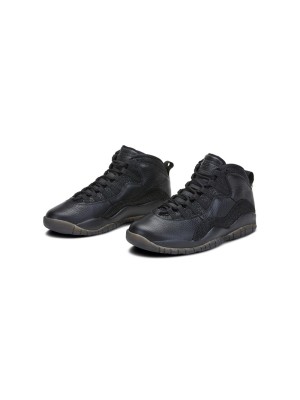 Air Jordan 10 Retro OVO “Black” 819955-030 Classic Basketball Sneakers - All-Black Luxury Design, OVO Collaboration