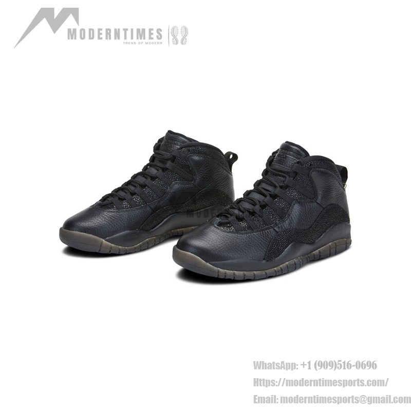 Air Jordan 10 Retro OVO “Black” 819955-030 - 올블랙 럭셔리 디자인