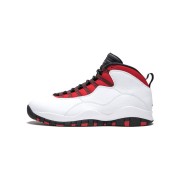 Air Jordan 10 Retro “Russell Westbrook PE” 310805-160 Klassische Basketball-Sneaker - Weiß, Rot & Schwarz Signature Design