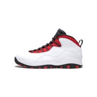 Air Jordan 10 Retro “Russell Westbrook PE” 310805-160 Classic Basketball Sneakers - White, Red & Black Signature Design