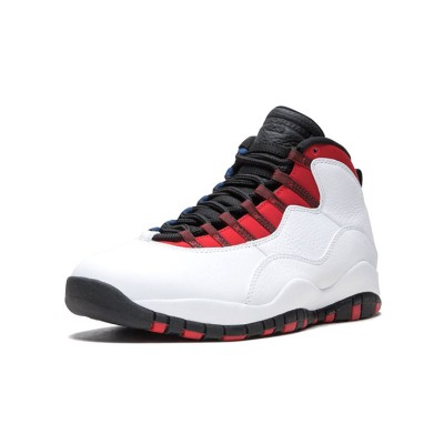 Air Jordan 10 Retro “Russell Westbrook PE” 310805-160 Classic Basketball Sneakers - White, Red & Black Signature Design