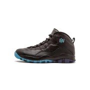 Air Jordan 10 Retro “Shanghai” 310805-024 Klassische Basketball-Sneaker - Schwarz mit Blauem Shanghai-Design