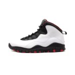 Air Jordan 10 Double Nickel 310805-100 - Black, White, and Red Basketball Sneakers