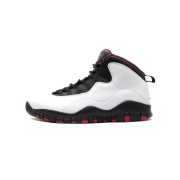 Air Jordan 10 “Double Nickel” 310805-100 Klassische Basketball-Sneaker - Ikonisches Schwarz-Weiß-Rot Design