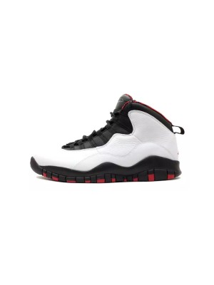 Air Jordan 10 “Double Nickel” 310805-100 Klassische Basketball-Sneaker - Ikonisches Schwarz-Weiß-Rot Design