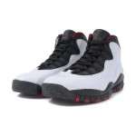 Air Jordan 10 Double Nickel 310805-100 - Black, White, and Red Basketball Sneakers